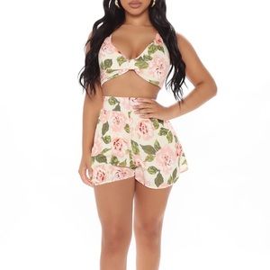 Fashion Nova Trip To The Tropics Short Set